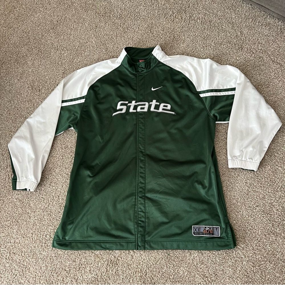 Nike Elite Michigan State Spartans Basketball Warm up men's XXL